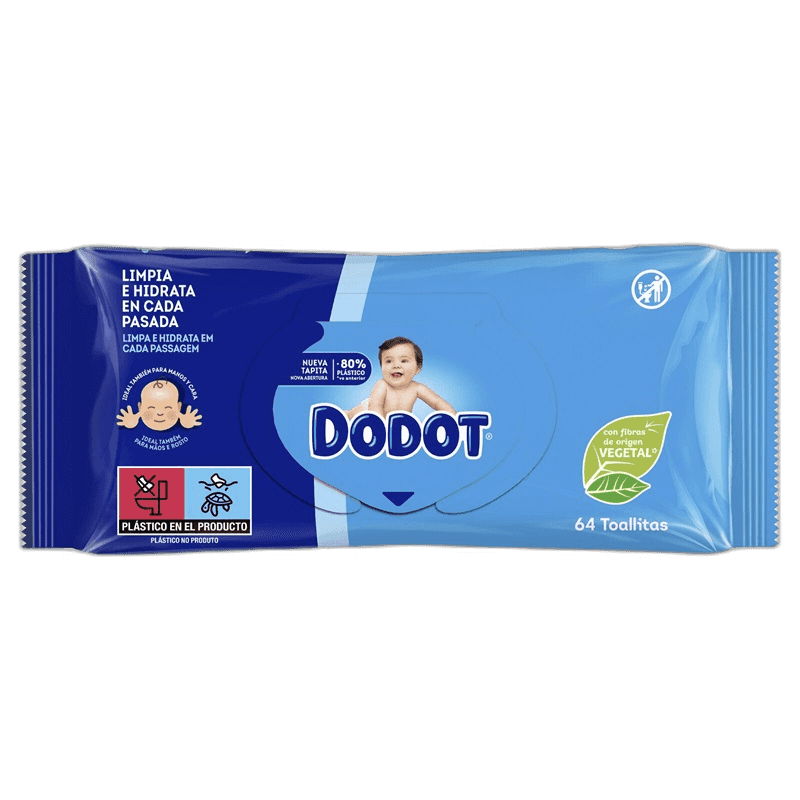 Imagen de TOALLITAS DODOT 64 UNIDADES
