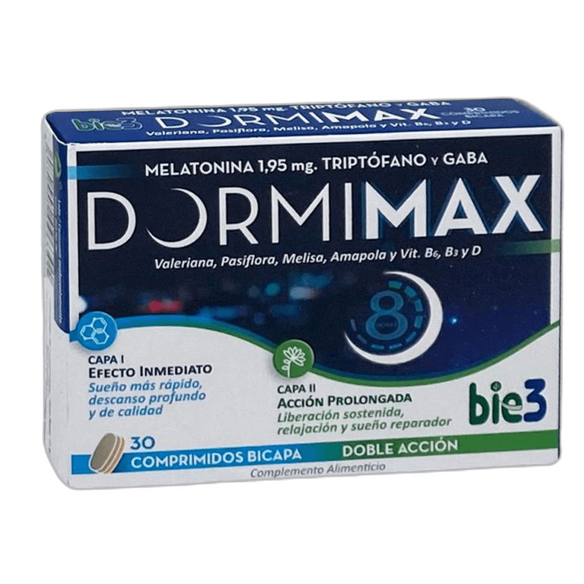 Imagen 2 de BIE3 DORMIMAX 30 COMPRIMIDOS