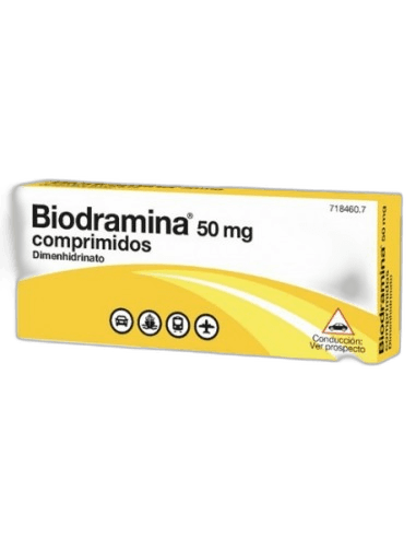 Imagen de BIODRAMINA 50 mg 4 COMPRIMIDOS