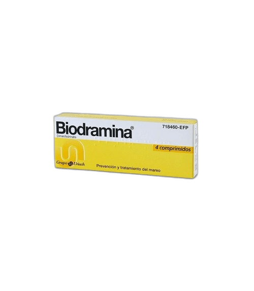 Imagen 3 de BIODRAMINA 50 mg 4 COMPRIMIDOS
