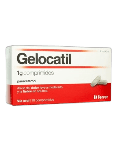 Imagen de GELOCATIL 1 g 10 COMPRIMIDOS