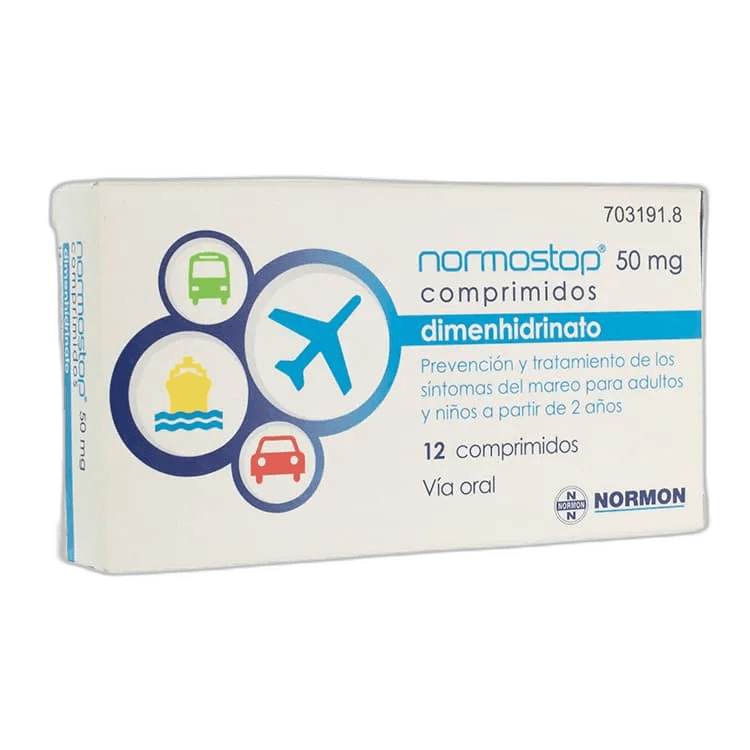 Imagen de NORMOSTOP 50 mg 12 COMPRIMIDOS