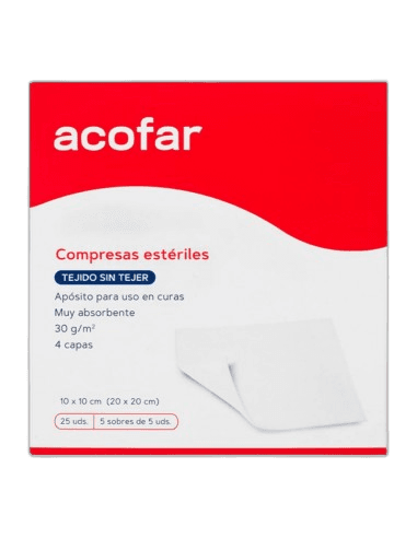 Imagen 3 de ACOFAR APOSITO ESTERIL TEJIDO SIN TEJER 25 COMPRESAS