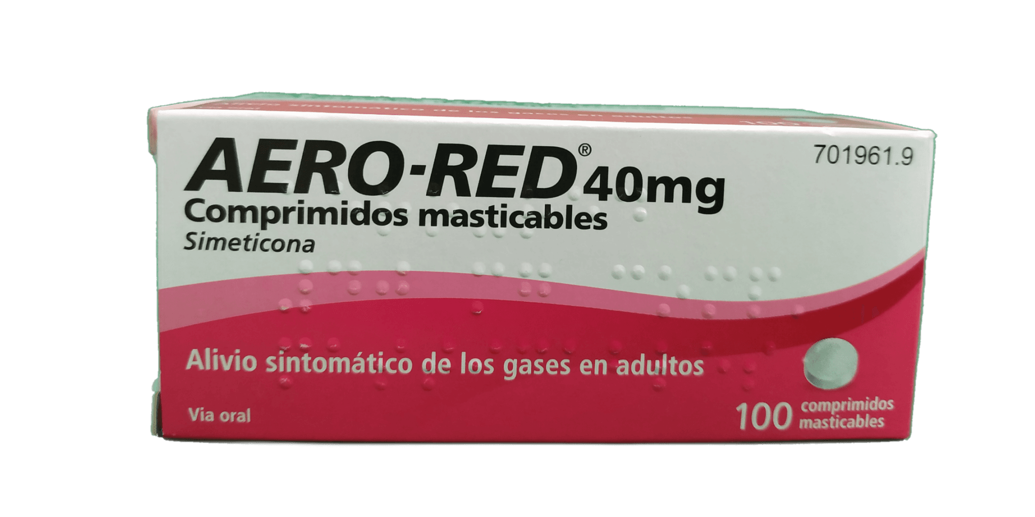 Imagen de AERO RED 40 mg 100 COMPRIMIDOS MASTICABLES