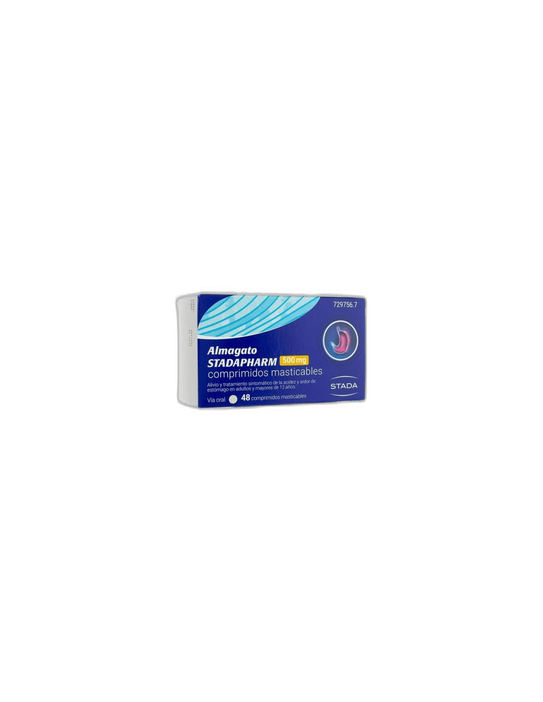 Imagen 2 de ALMAGATO STADAPHARM 500 mg 48 COMPRIMIDOS MASTICABLES