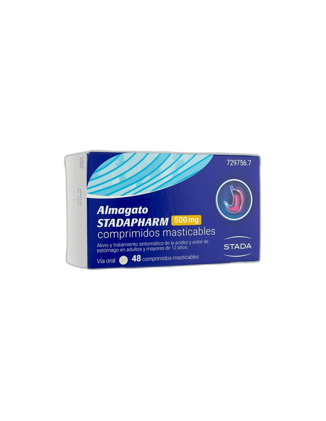 Imagen 3 de ALMAGATO STADAPHARM 500 mg 48 COMPRIMIDOS MASTICABLES