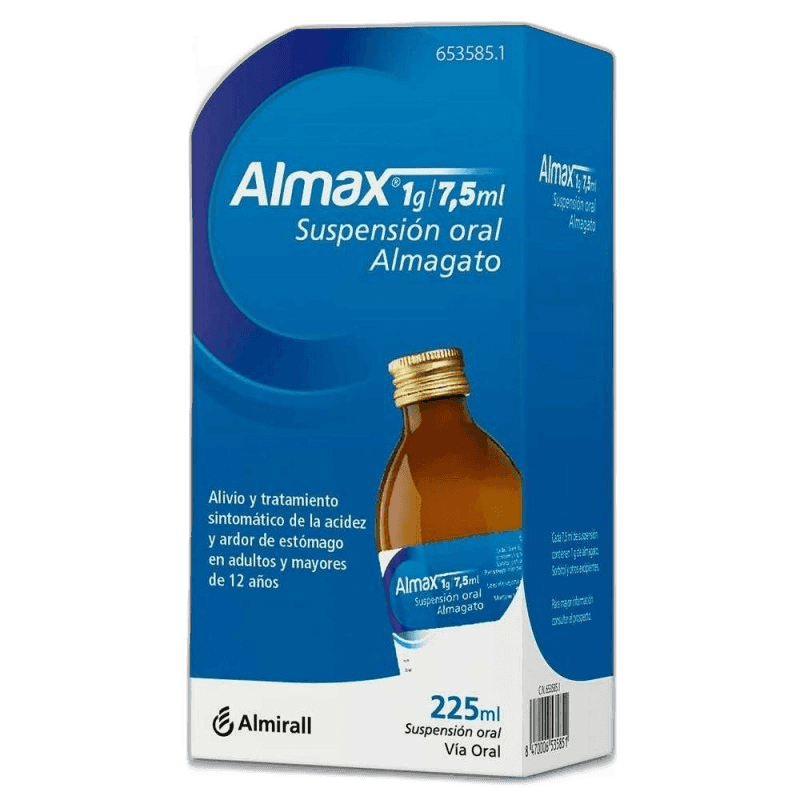 Imagen de ALMAX 1 g/7,5 ml SUSPENSION ORAL 1 FRASCO 225 ml