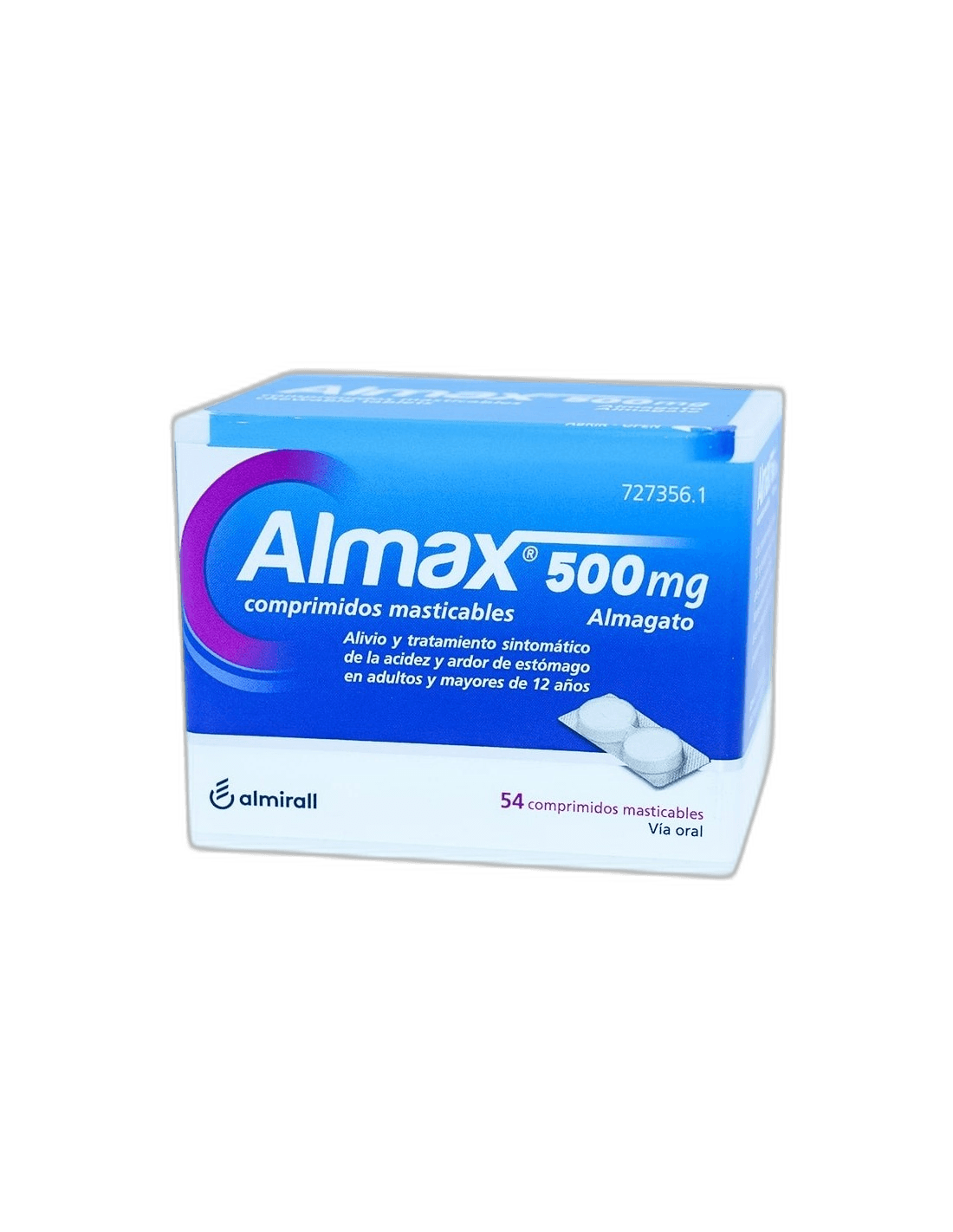 Imagen 2 de ALMAX 500 mg 54 COMPRIMIDOS MASTICABLES