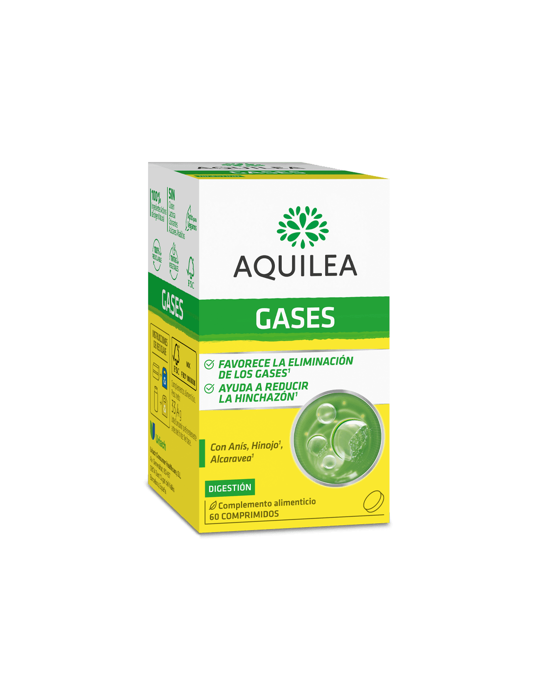 Imagen de AQUILEA GASES 60 COMPRIMIDOS