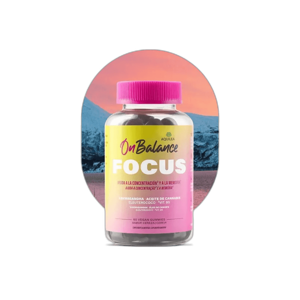 Imagen 2 de AQUILEA ONBALANCE FOCUS 60 GOMINOLAS SABOR CEREZA