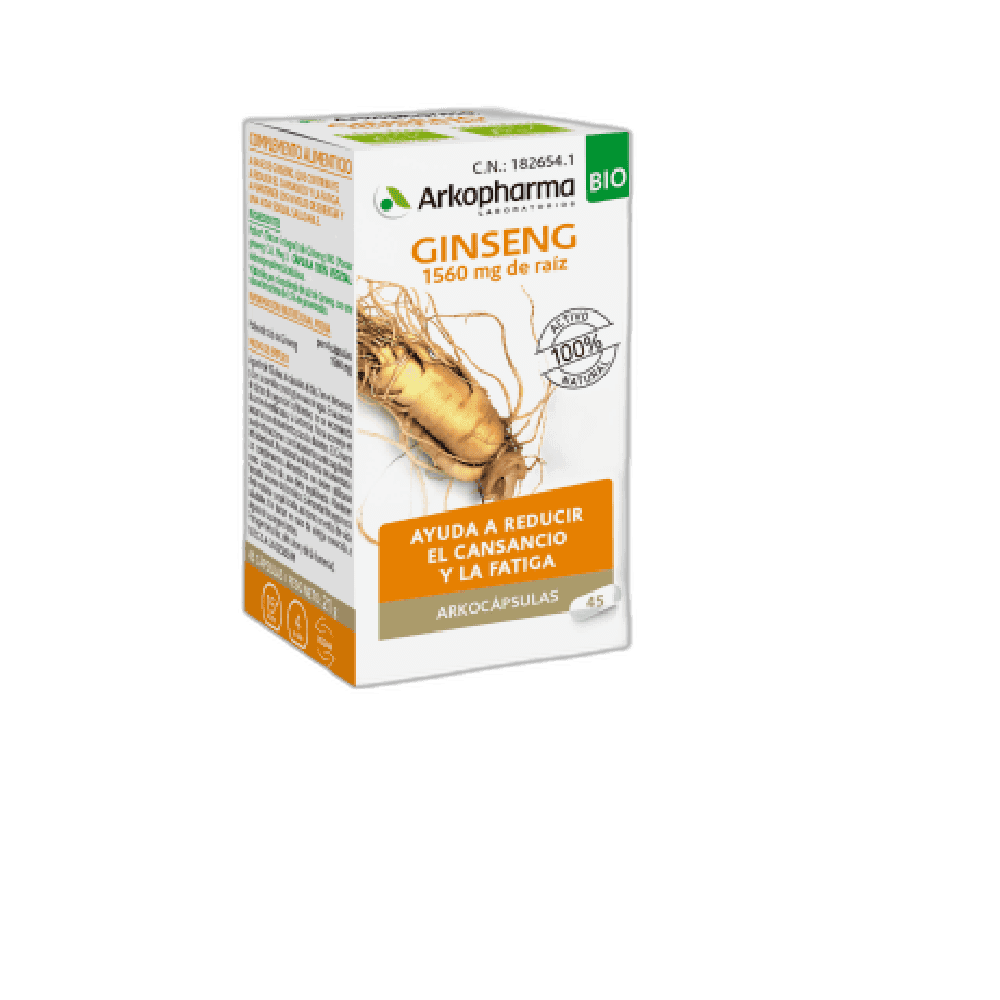 Imagen de ARKOCAPSULAS GINSENG BIO 45 CAPSULAS