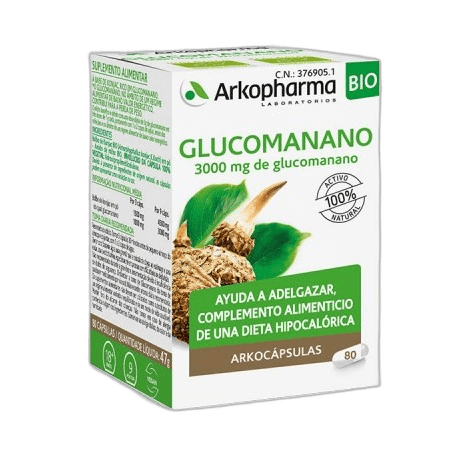 Imagen de ARKOCAPSULAS GLUCOMANANO (KONJAC) 80CAPS