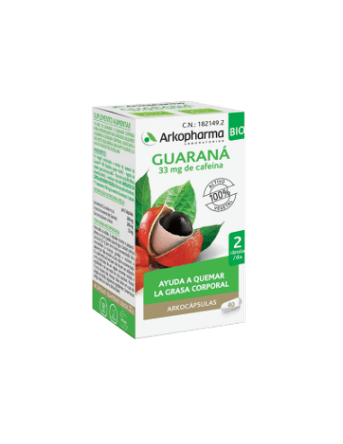 Imagen de ARKOCAPSULAS GUARANA BIO 40 CAPSULAS