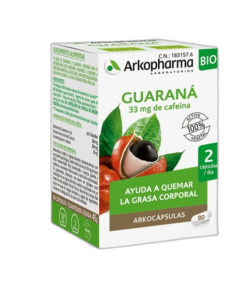 Imagen 2 de ARKOCAPSULAS GUARANA BIO 80 CAPSULAS