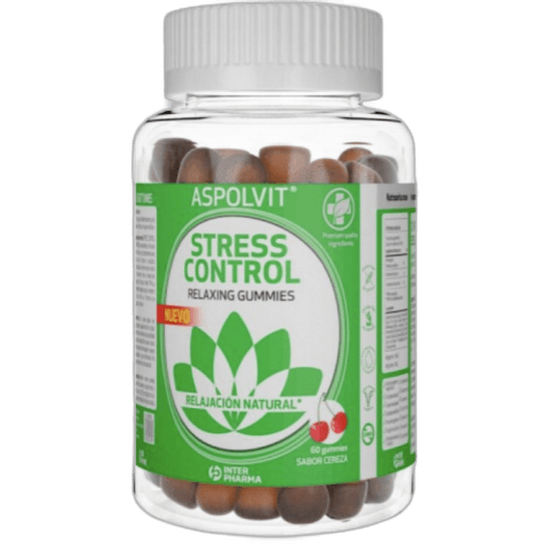 Imagen de ASPOLVIT STRESS CONTROL GUMMIES 60 GUMMIES SABOR CEREZA
