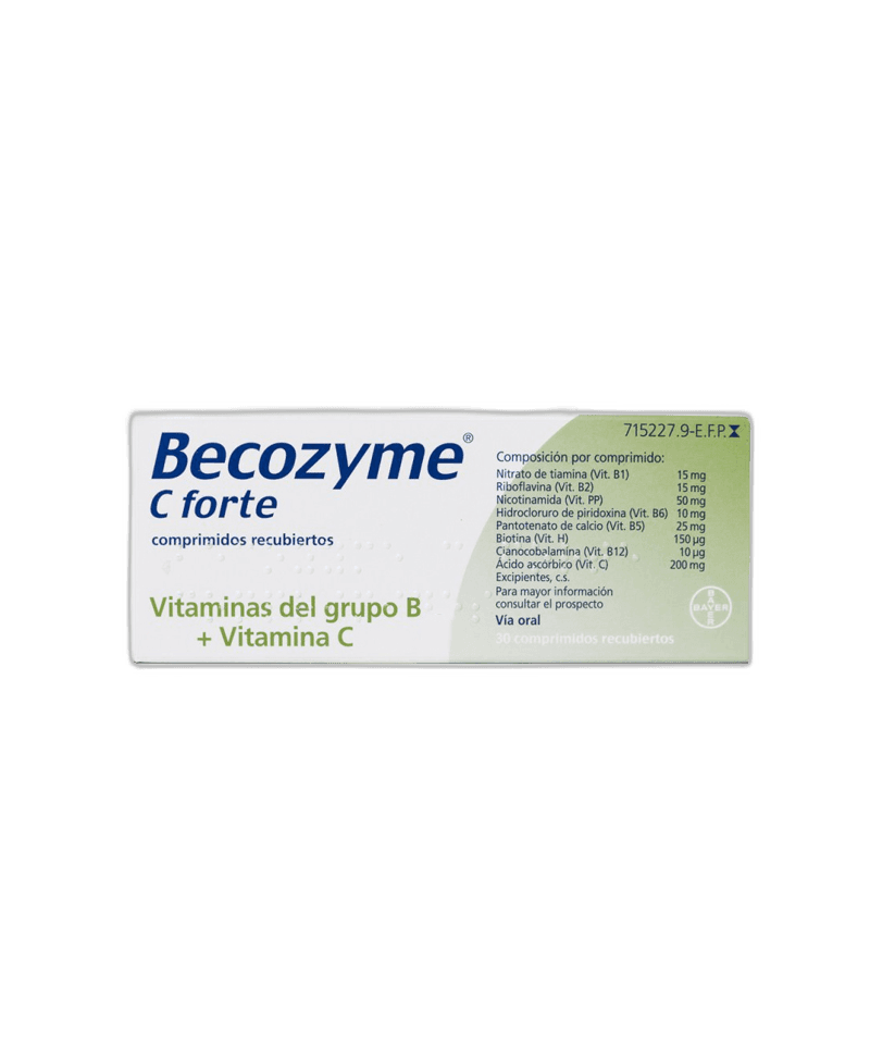 Imagen de BECOZYME C FORTE 30 COMPRIMIDOS RECUBIERTOS