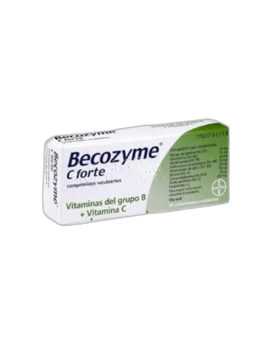 Imagen 2 de BECOZYME C FORTE 30 COMPRIMIDOS RECUBIERTOS
