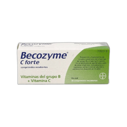 Imagen 3 de BECOZYME C FORTE 30 COMPRIMIDOS RECUBIERTOS