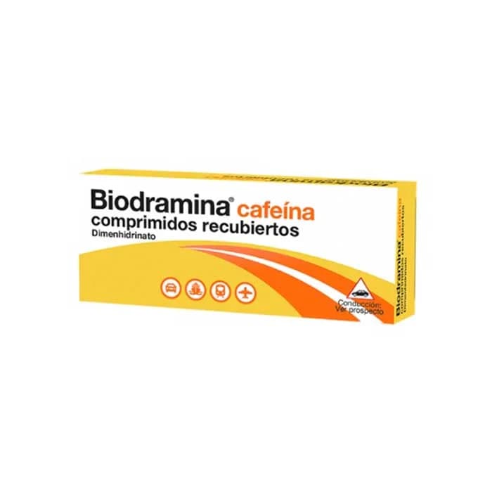 Imagen de Biodramina Cafeína 12 Comprimidos