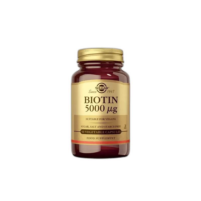 Imagen de BIOTINA 5000 MCG 100CAPSULAS SOLGAR
