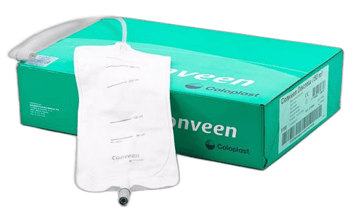 Imagen de BOLSAS RECOGIDA ORINA PIERNA CONVEEN DISCRETA TUBO 10 CM 750