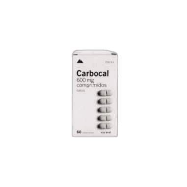 Imagen de CARBOCAL 1500 mg (600 mg Ca) 60 COMPRIMIDOS