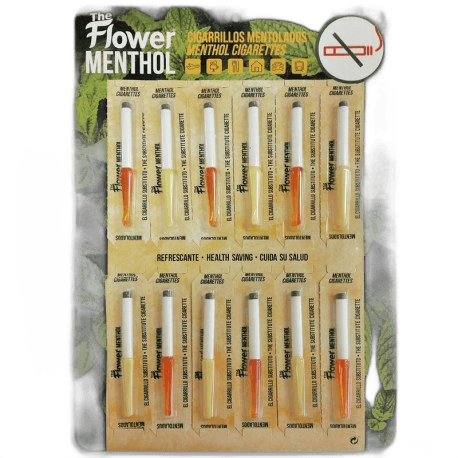 Imagen 2 de CIGARRILLOS FLOWERS MENTOL 2P EXPO 12 UD