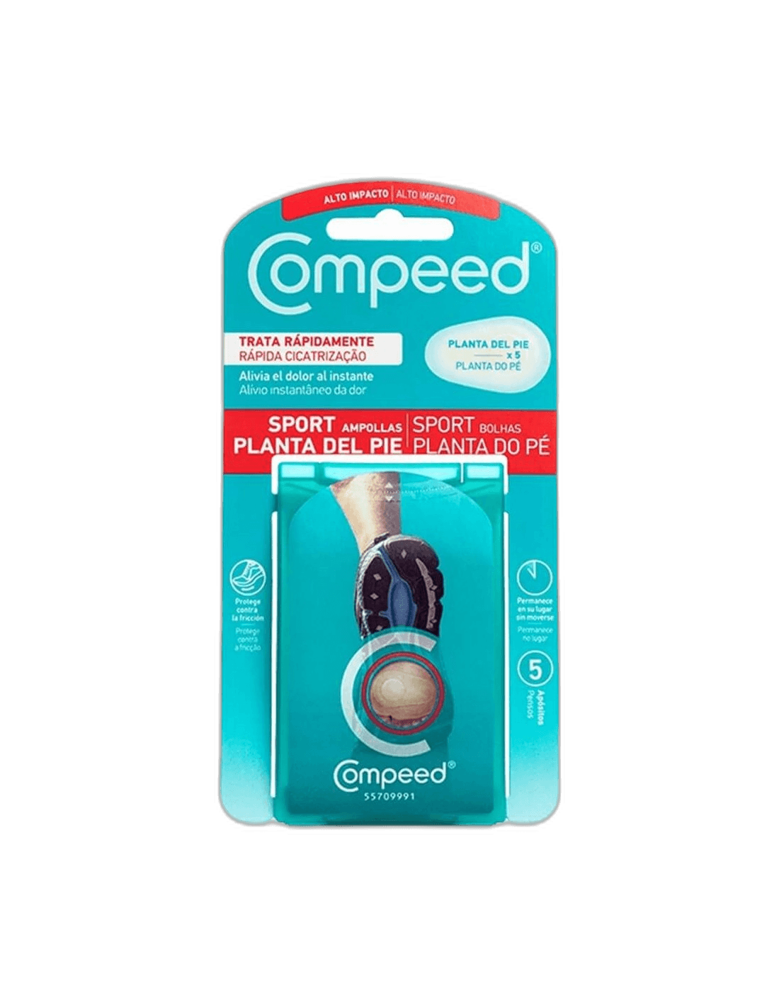 Imagen 3 de COMPEED AMPOLLAS PLANTA DEL PIE 5 UD