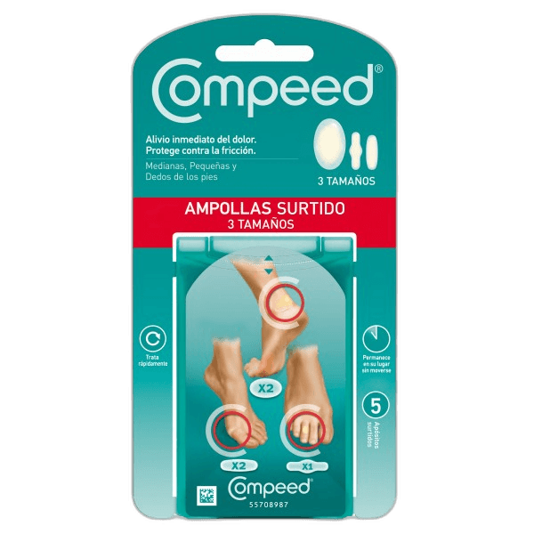 Imagen 3 de COMPEED PACK MIXTO AMPOLLAS 5U 3 TAMAÑOS