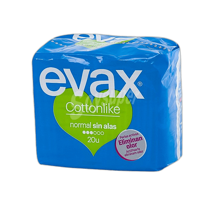 Imagen 3 de COMPRESAS EVAX NORMAL SIN ALAS 20 U