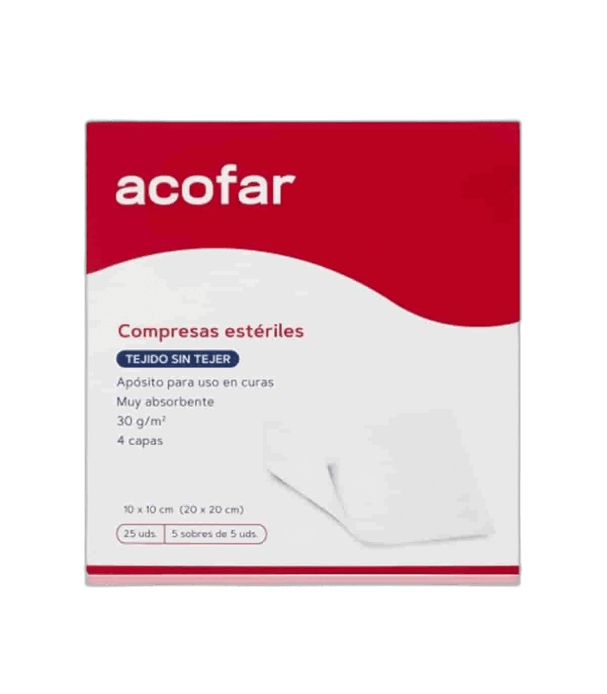 Imagen 2 de COMPRESAS GASA ESTERIL ACOFAR 25 UND