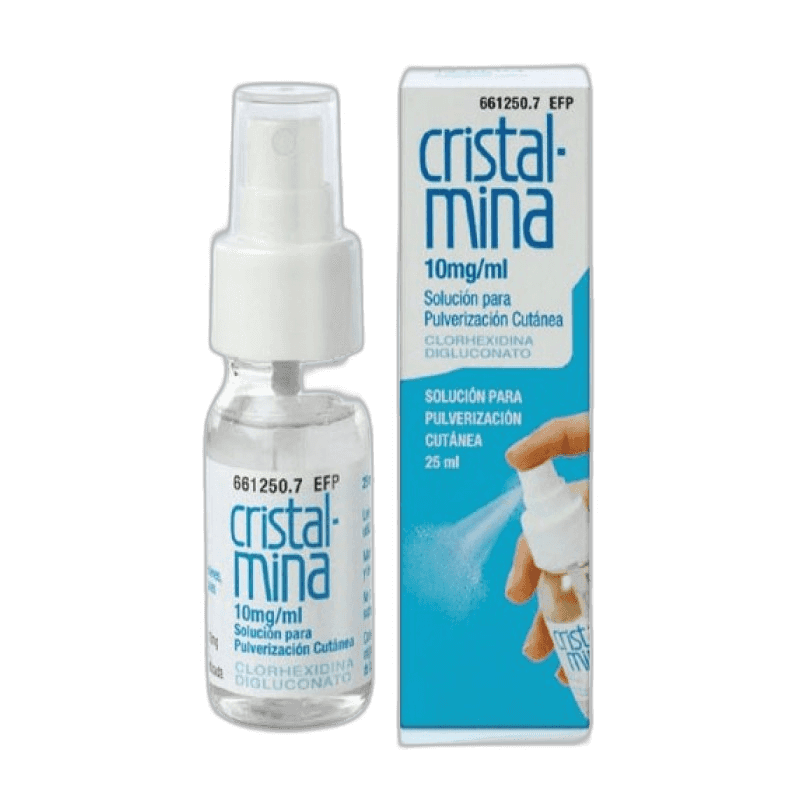 Imagen de CRISTALMINA 10 mg/ml SOLUCION PARA PULVERIZACION CUTANEA 1 FRASCO 25 ml