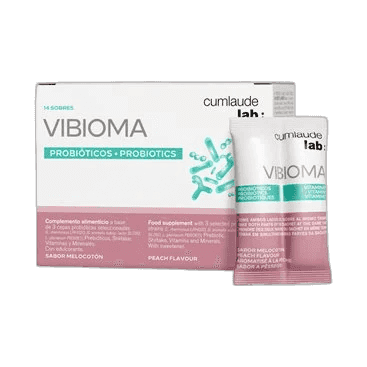 Imagen de CUMLAUDE LAB: VIBIOMA 14 SOBRES 3 G SABOR MELOCOTON