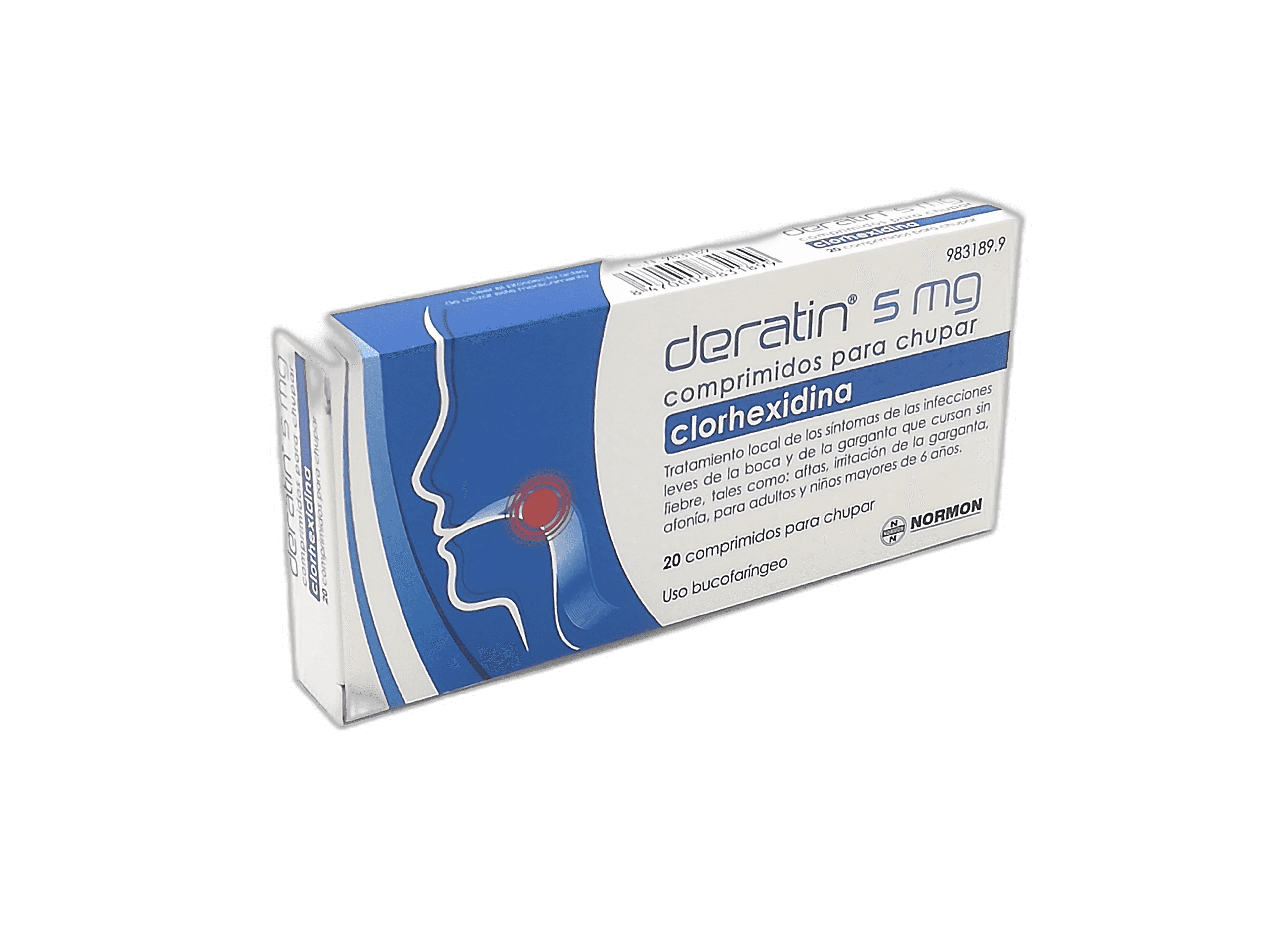 Imagen de DERATIN 5 mg 20 COMPRIMIDOS PARA CHUPAR