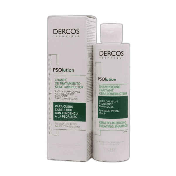 Imagen de DERCOS CHAMPU KERATORREDUCTOR PSOLUTION 1 TUBO 200 ML