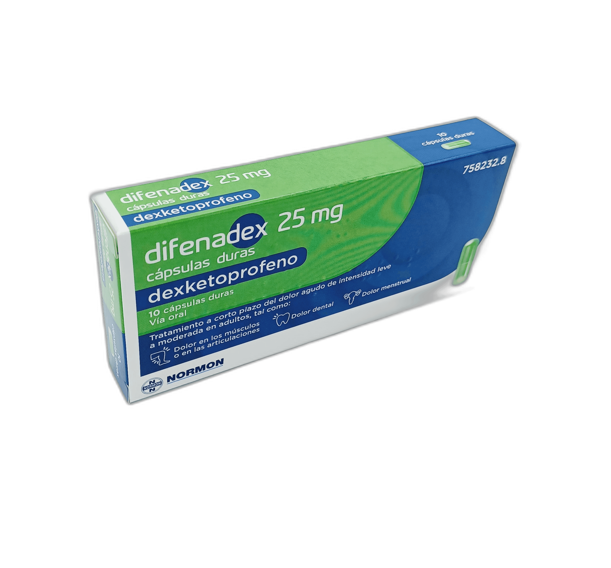 Imagen de DIFENADEX 25 mg 10 CAPSULAS (BLISTER (Al/PVC/Aclar/PCTFE)