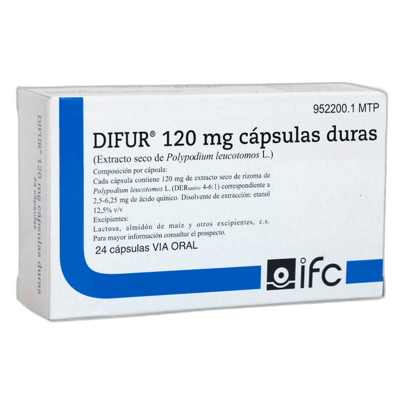 Imagen de DIFUR 120 mg 24 CAPSULAS