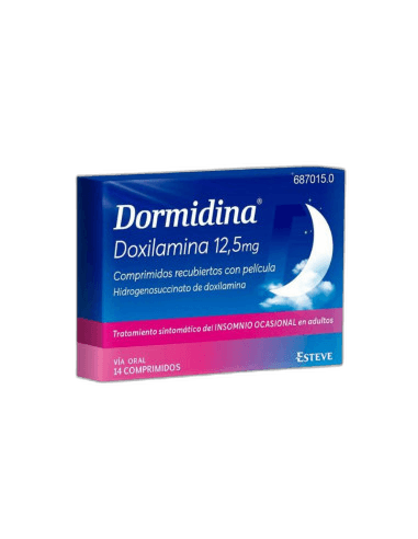 Imagen de DORMIDINA 12,5 mg 14 COMPRIMIDOS RECUBIERTOS