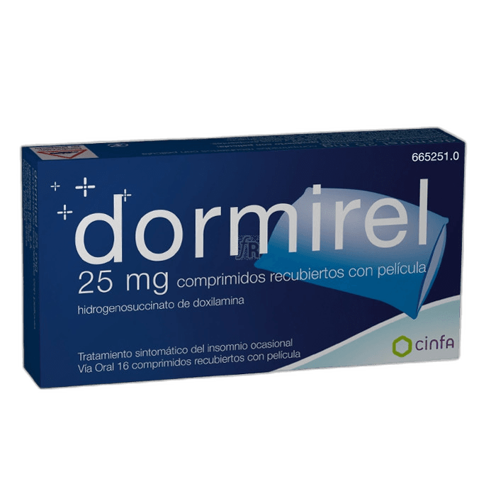 Imagen de DORMIREL 25 mg 16 COMPRIMIDOS RECUBIERTOS