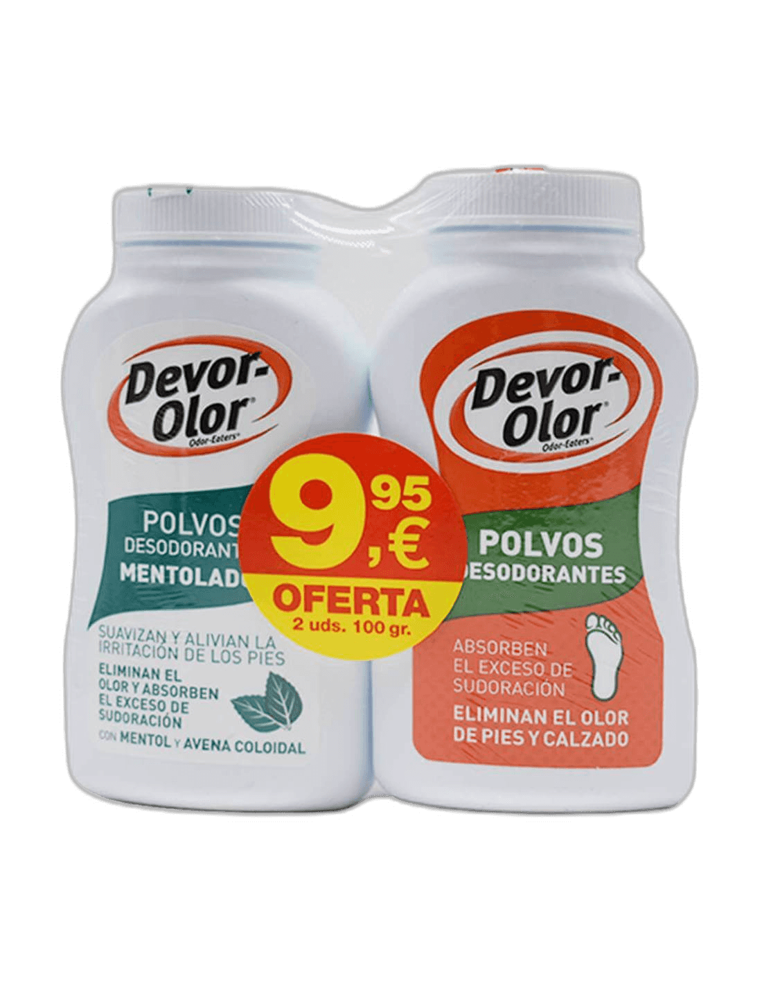 Imagen de DUPLO DEVOR OLOR POLVO 100GR+ 100 GR