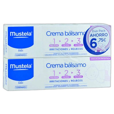 Imagen 2 de DUPLO MUSTELA CREMA BALSAMO 2 UNIDAD AL 50 % 100 ML
