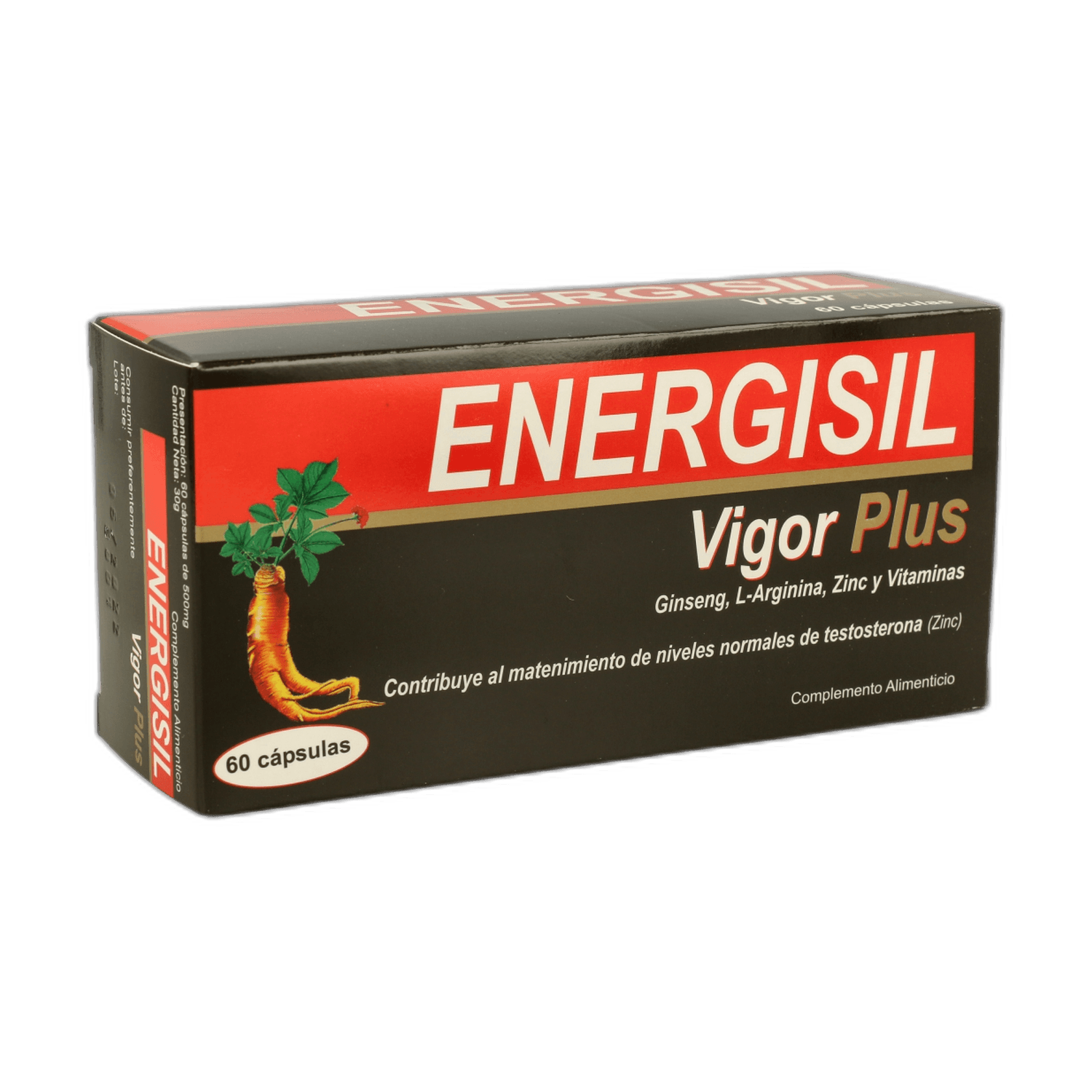 Imagen 2 de ENERGISIL VIGOR PLUS 60 CAPSULAS