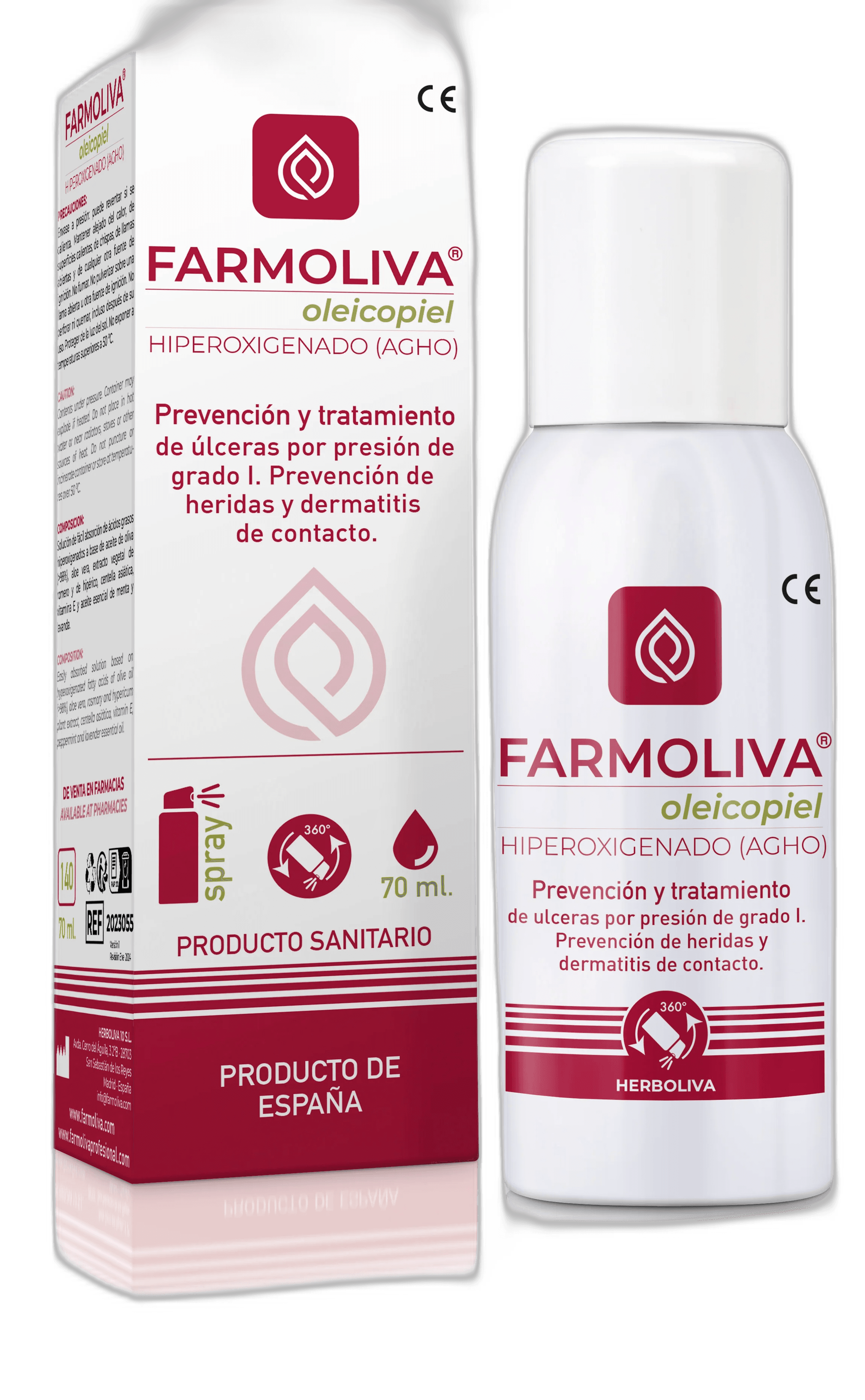 Imagen de FARMOLIVA OLEICOPIEL 1 ENVASE 100 ML AEROSOL