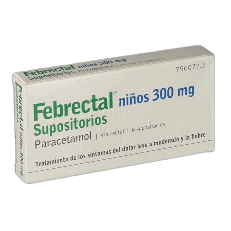 Imagen 3 de FEBRECTAL NIÑOS 300 mg 6 SUPOSITORIOS