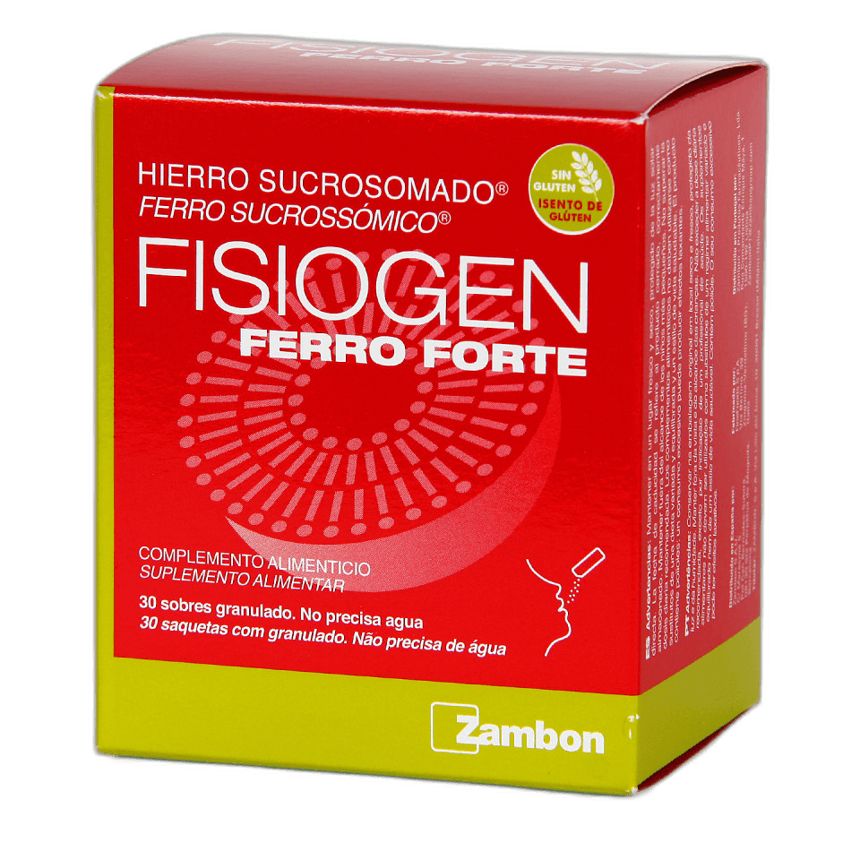 Imagen de FISIOGEN FERRO FORTE 30 SOBRES