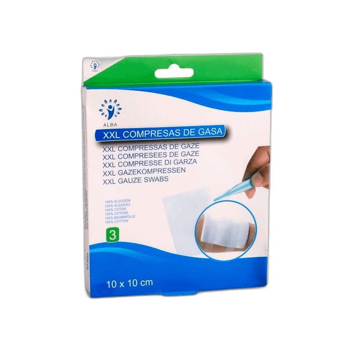 Imagen 2 de GASA ESTERIL ALGODON HIDROFILO COMPRESAS INTERAPOTHEK 10 SOB