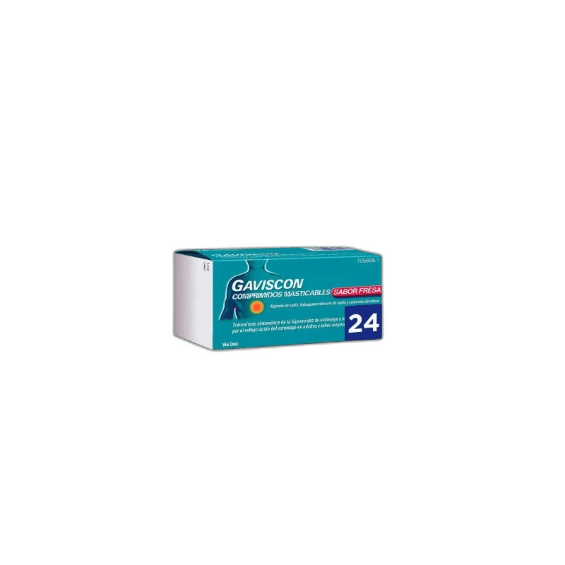 Imagen 3 de GAVISCON 48 COMPRIMIDOS MASTICABLES (SABOR FRESA)