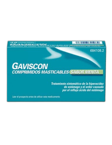 Imagen 2 de GAVISCON 48 COMPRIMIDOS MASTICABLES (SABOR MENTA)