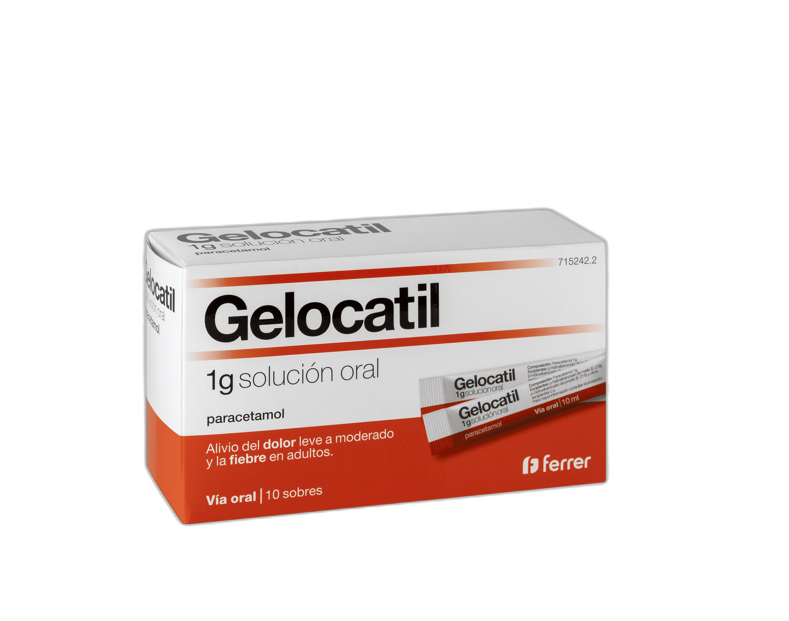 Imagen 2 de GELOCATIL 1 g 10 SOBRES SOLUCION ORAL