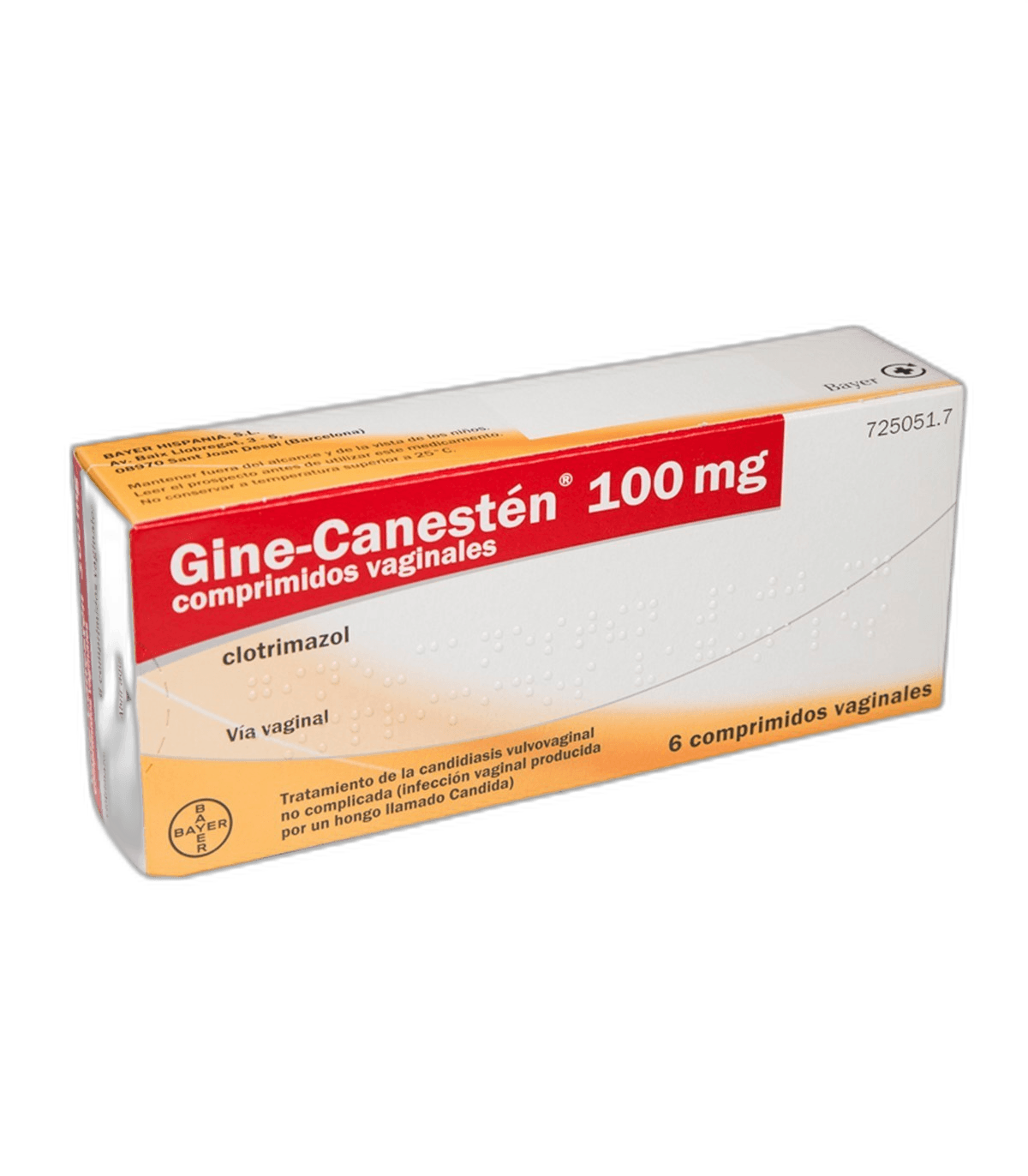 Imagen 2 de GINE-CANESTEN 100 mg 6 COMPRIMIDOS VAGINALES